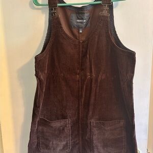 Toad&Co Chocolate Brown Pinnafore Dress